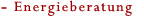 Energieberatung